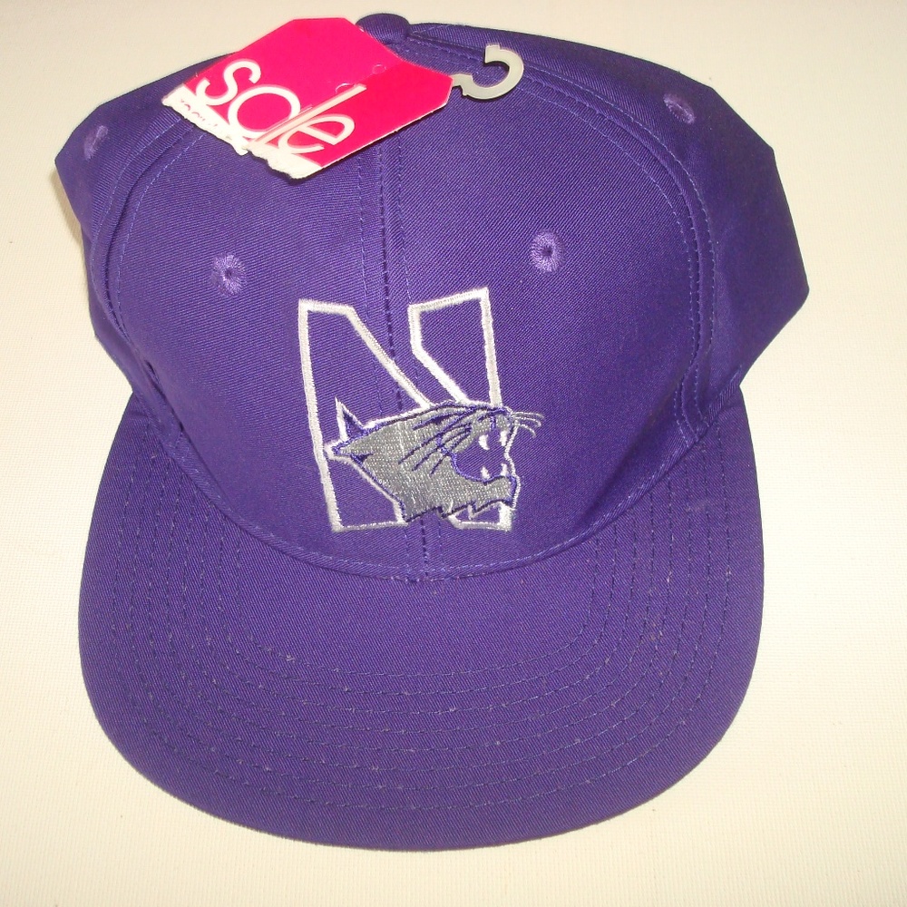 NORTHWESTERN WILDCATS VINTAGE‎ HAT CAP SNAPBACK 90S